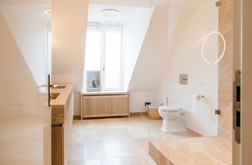 italdecor Referenz - Badezimmer einer Münchenr Penthouse-Wohnung
